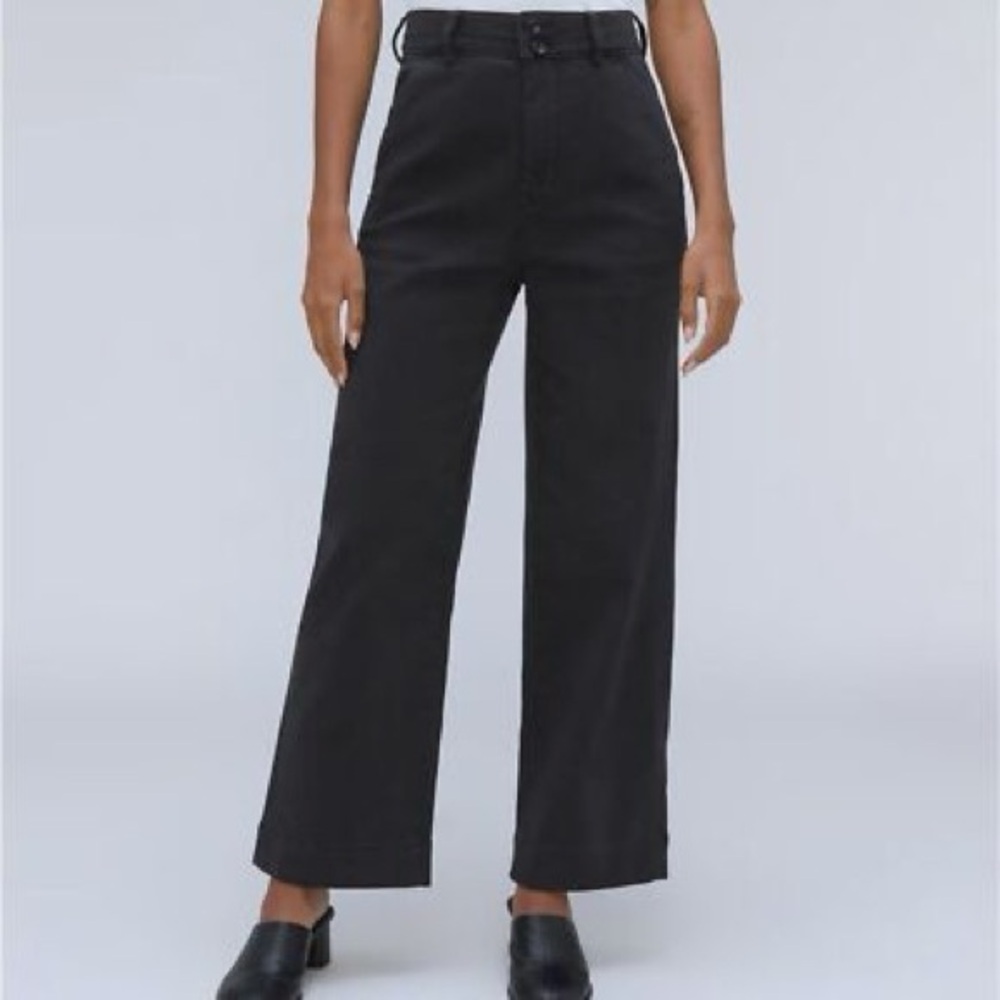 Everlane Black Wide-Leg Pants